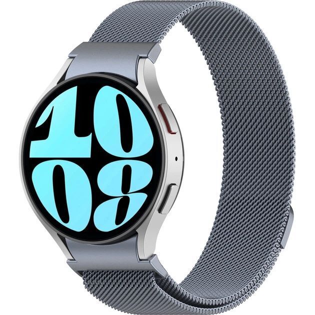 Ремінець ArmorStandart Milanese Magnetic для Samsung Galaxy Watch 7 / FE / 6 / 6 Classic / 5 / 5 Pro / 4 / 4 Classic Greфото1