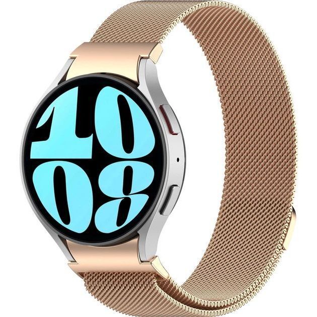 Ремінець ArmorStandart Milanese Magnetic для Samsung Galaxy Watch 7 / FE / 6 / 6 Classic / 5 / 5 Pro / 4 / 4 Classic Golфото1