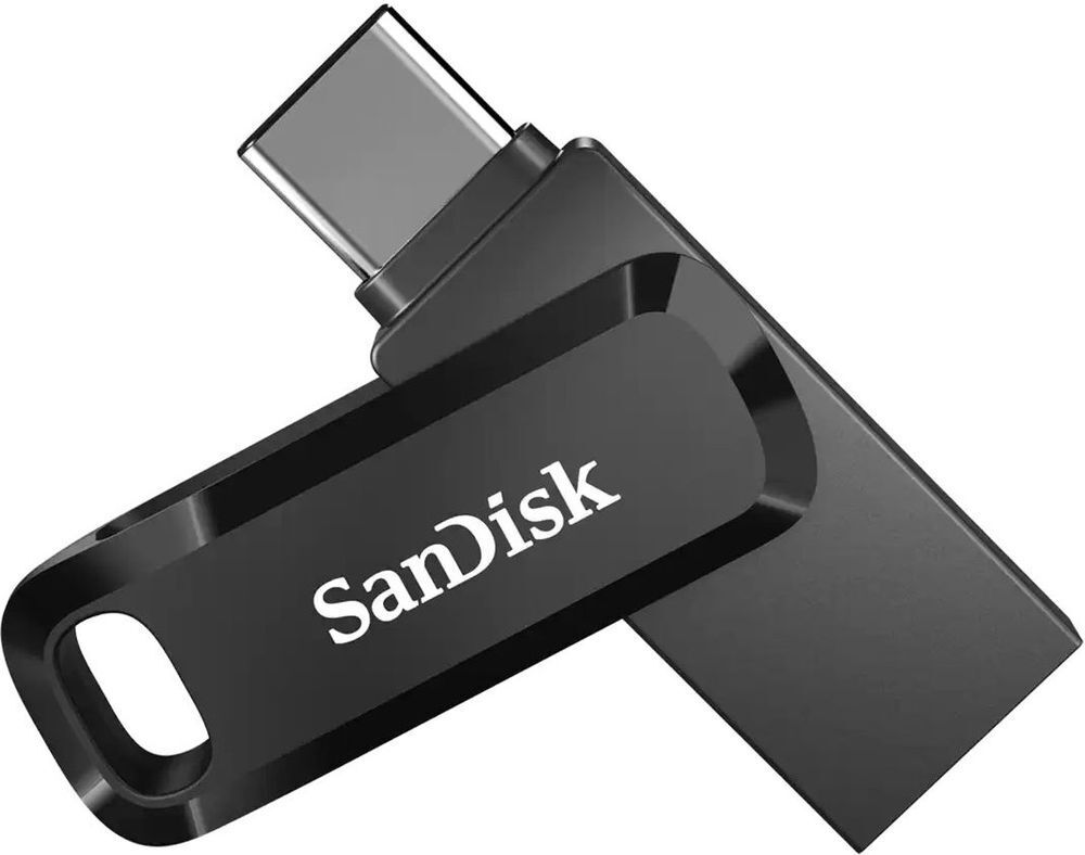 Накопитель SanDisk 512GB USB 3.1 Type-A + Type-C Ultra Dual Drive Go Чёрный фото 1