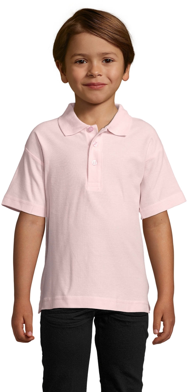 Поло хлопковое детское Sol’s Summer II Kids 1134414710A 10-11р розовое