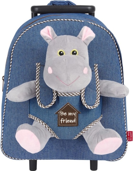 Рюкзак на колесах дитячий Perletti Perletti Toys Holly Hipp P13074 джинсовийфото