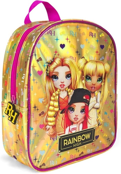 Рюкзак дитячий Perletti Perletti Kids Rainbow High Mini P13282 золотистийфото