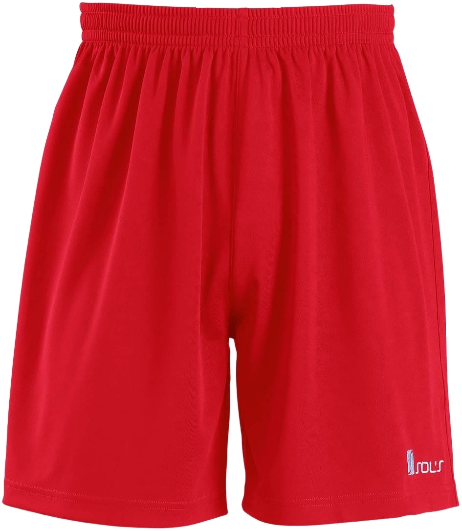 Спортивные шорты футбольные детские Sol’s San Siro Kids 9010114508A 8-9р красные фото 1