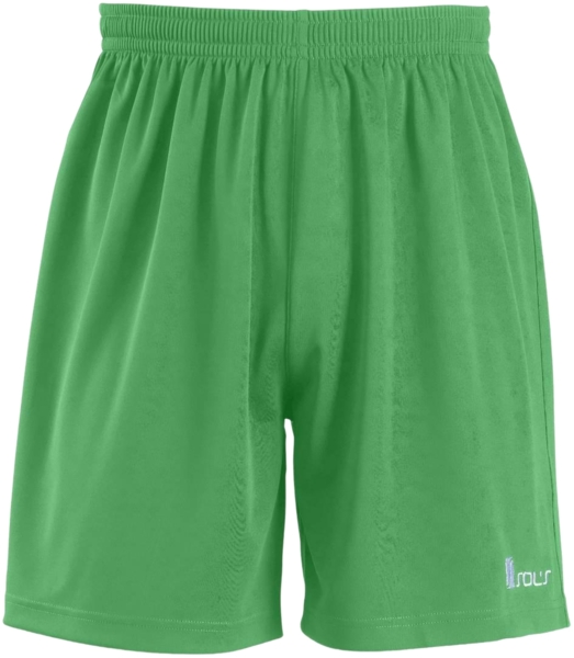Спортивные шорты футбольные детские Sol’s San Siro Kids 9010127608A 8-9р зеленые фото 