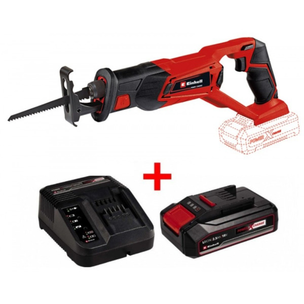 

Пила сабельная аккумуляторная Einhell TE-AP 18/22 Li Kit, PXC 18В, 1х2.5А·час (4326300K)