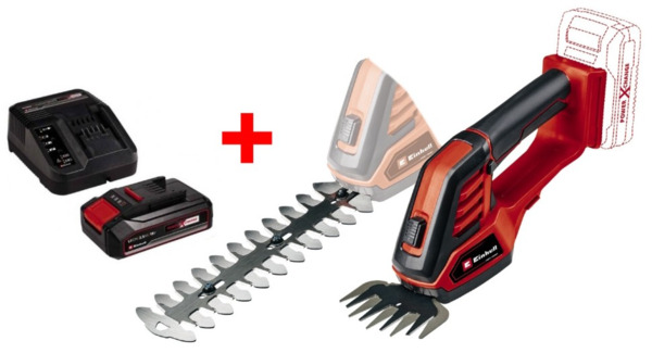 

Ножницы для травы аккумуляторные Einhell GE-CG 18/100 Li Kit, 18В акб 1х2.5А·час (3410313K)