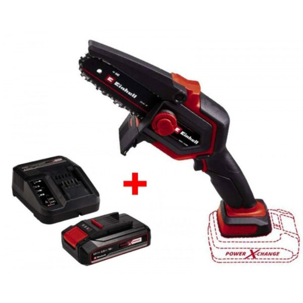 

Пила цепная аккумуляторная Einhell GE-PS 18/15 Li BL Kit, 18В, 1х2.5А·час (4600040K)