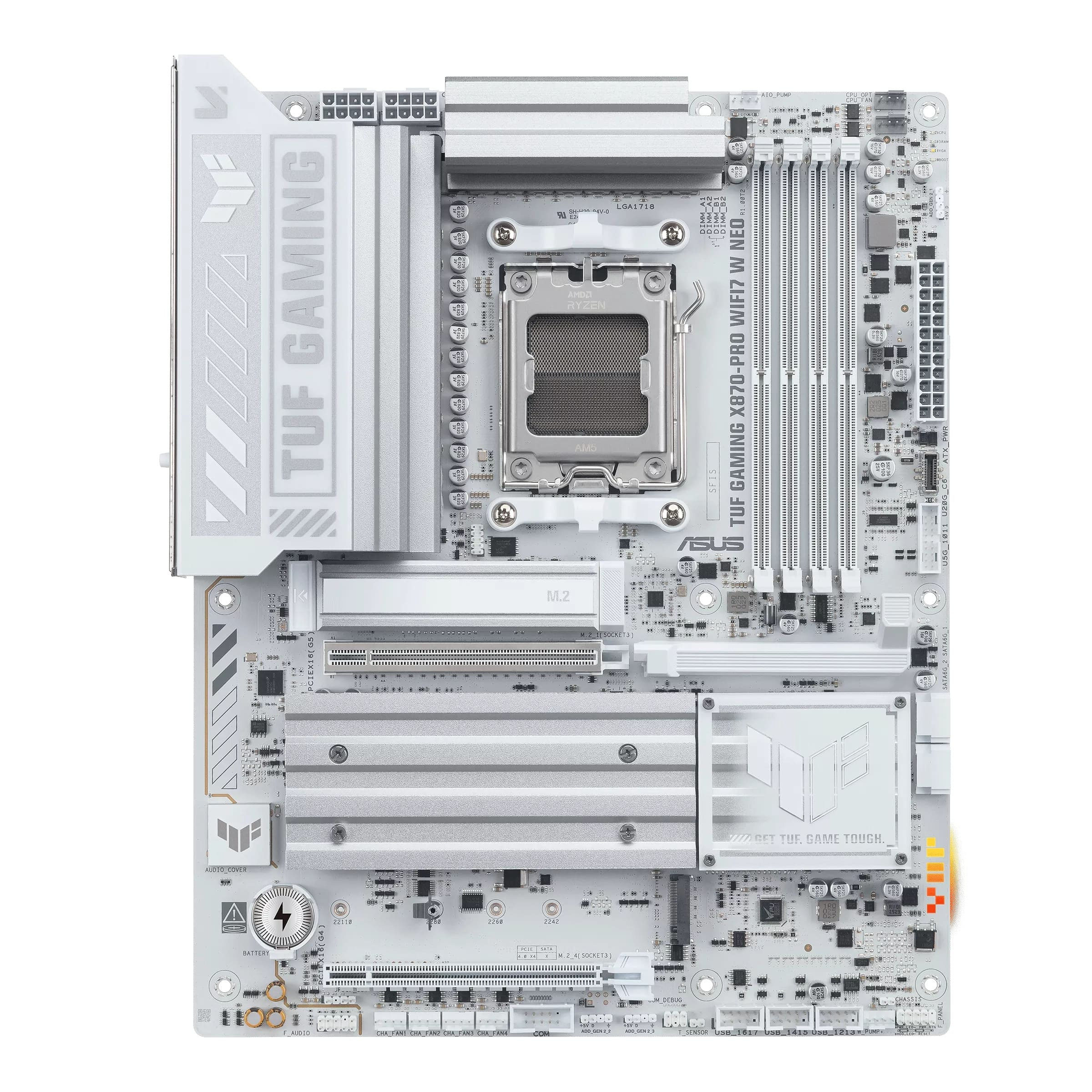Материнcька плата ASUS TUF GAMING X870-PRO WIFI7 W NEO White (90MB1NY0-M0EAY0)фото1