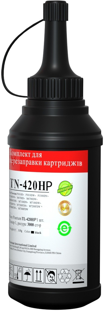 Заправочный комплект для картриджа Pantum TL-420HP, TL-420XP M7100, P3010/3300 (1*3000стр, 1тонер, 1чип) (TN-420HP)