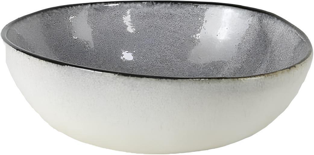 Салатник ARDESTO Daiano, 700мл, 17см, порцеляна, сірий (AR1717DG)фото1