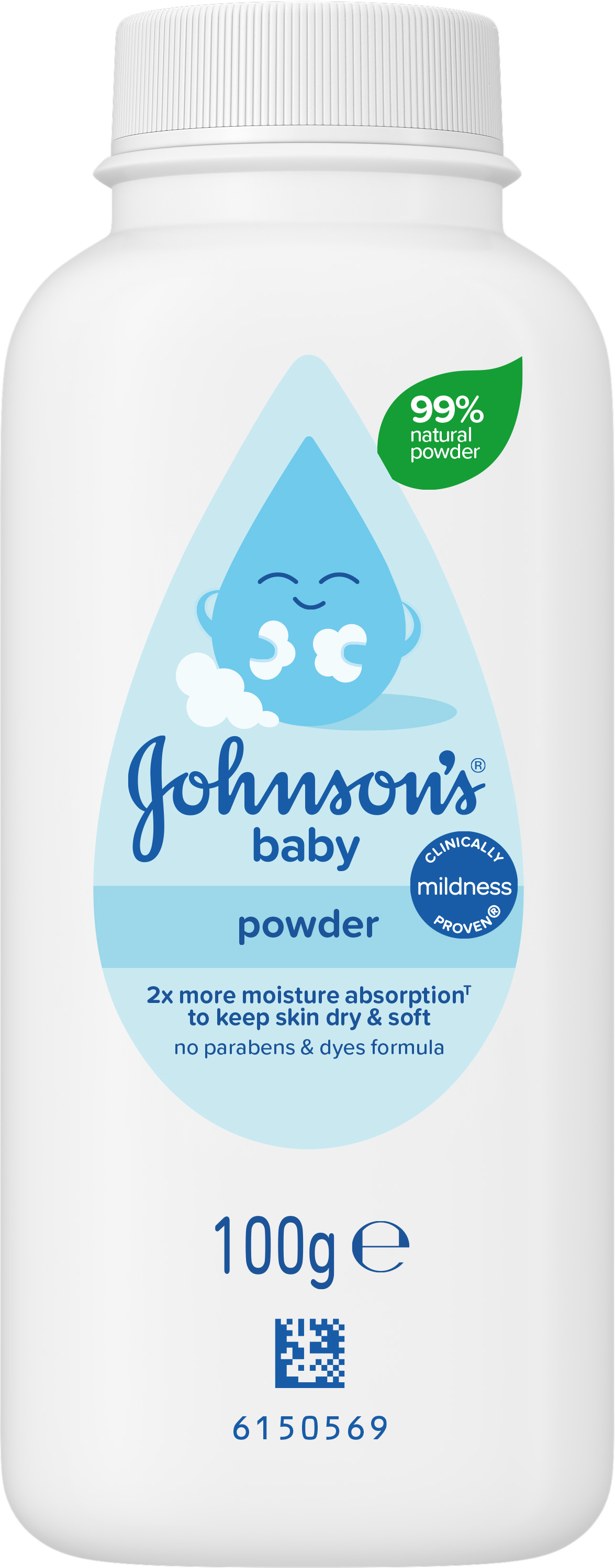 Дитяча присипка Johnson’s baby 100 г фото1