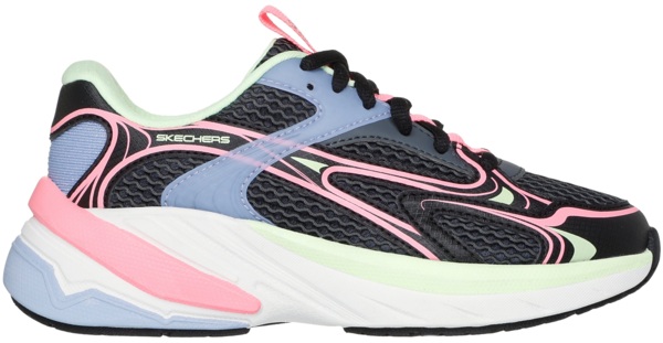 Кросівки для дівчат Skechers S2K 303697L BKMT 38 (6 US) чорніфото