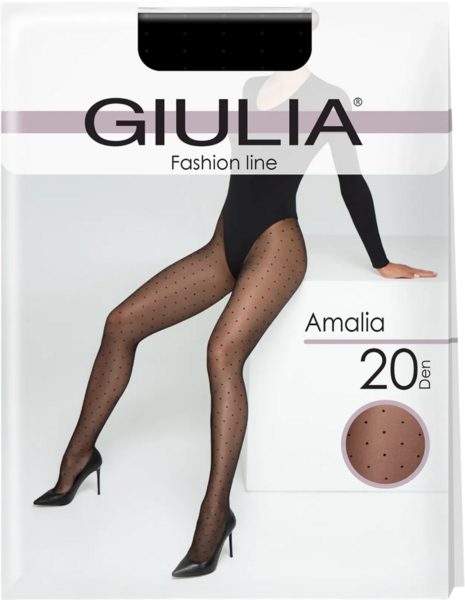 Колготки Giulia 4701 Amalia 20 Den 2p черные