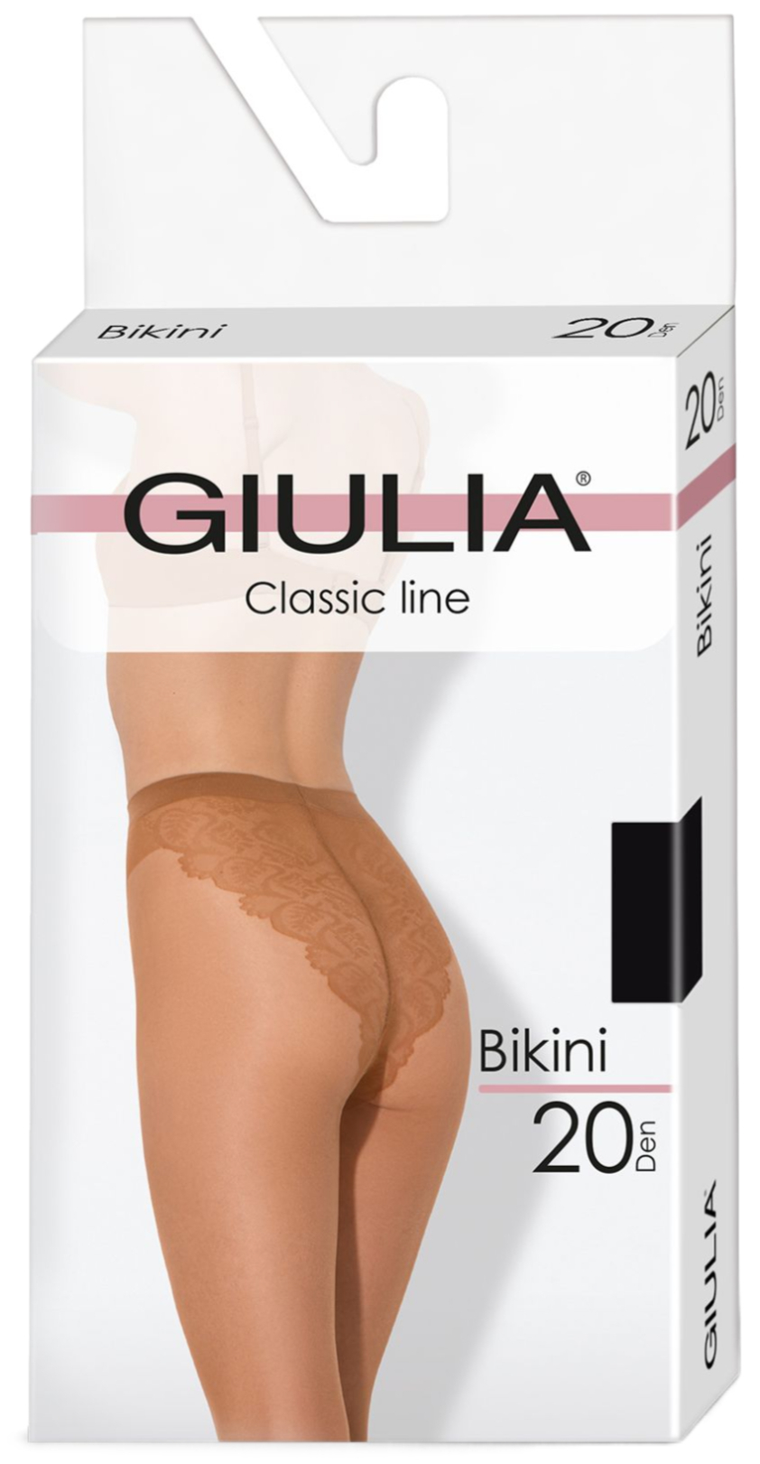 Колготки Giulia 7033 Bikini 20 Den 4p черные фото 1