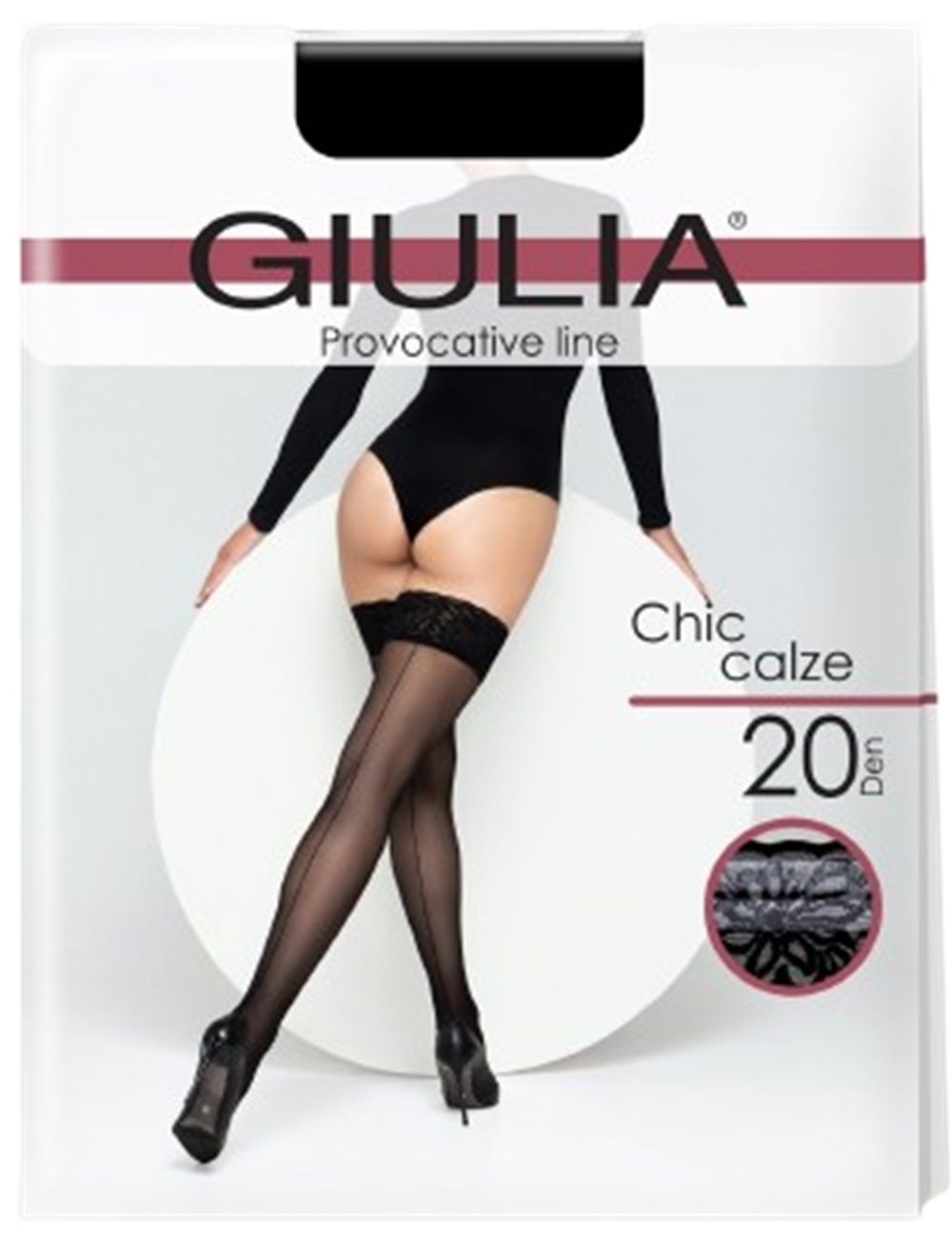 Панчохи Giulia 231 Chic 20 Den Calze 1/2p чорні фото1