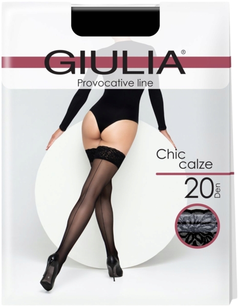 Панчохи Giulia 231 Chic nero 20 Den Calze 3/4p чорні фото