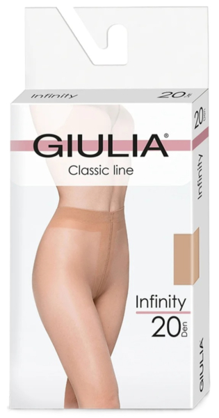Колготки Giulia 7185 Infinity 20 Den 4p светло-коричневые фото 