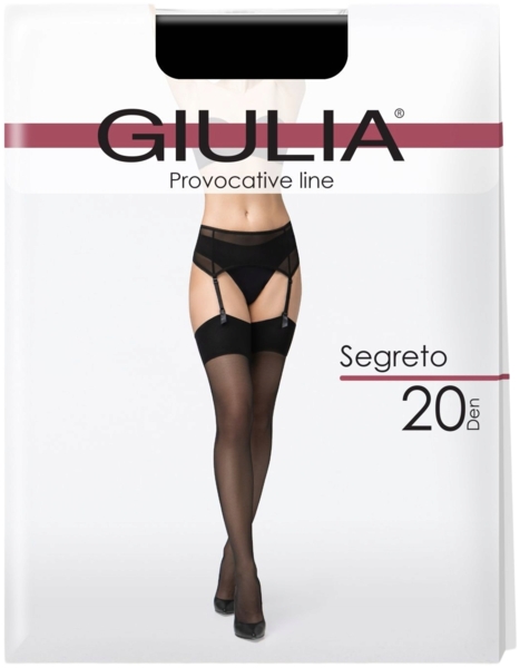 Панчохи Giulia 2225 Segreto nero 20 Den 1/2p чорні фото