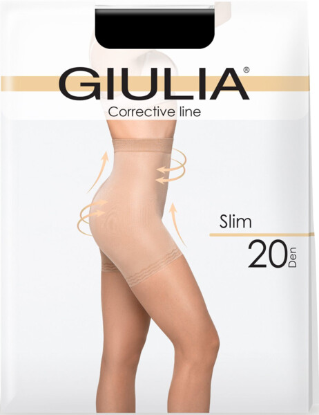 Колготки с моделирующим эффектом Giulia 326 Slim 20 Den 4p черные