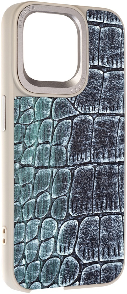 Чехол Harder Glamorous Croco для Apple iPhone 15 Pro Max Grey Green (ARM76765) фото 1
