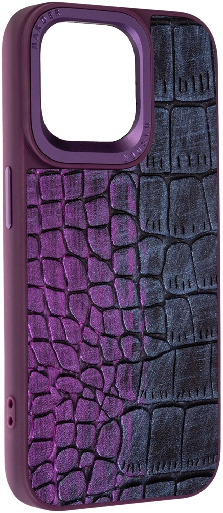 Чехол Harder Glamorous Croco для Apple iPhone 15 Pro Max Dark Purple (ARM76767) фото 1