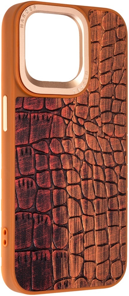 Чехол Harder Glamorous Croco для Apple iPhone 15 Pro Max Magma (ARM76768)