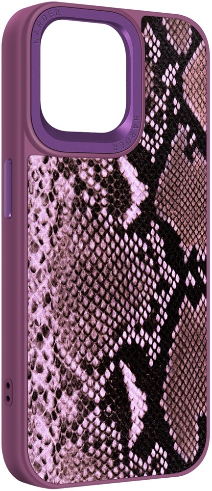 Чехол Harder Genuine Snake для Apple iPhone 15 Pro Max Dark Purple (ARM76785) фото 1