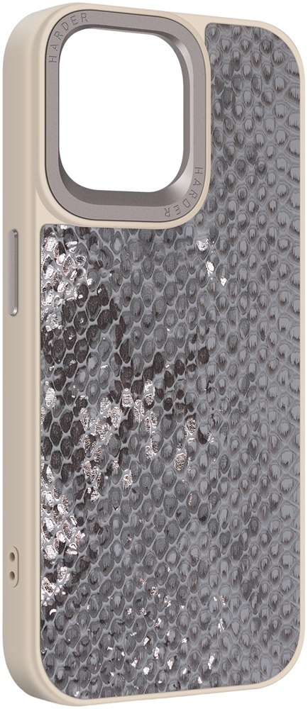 Чехол Harder Snake Pattern для Apple iPhone 15 Pro Max Grey Silver (ARM76804) фото 1