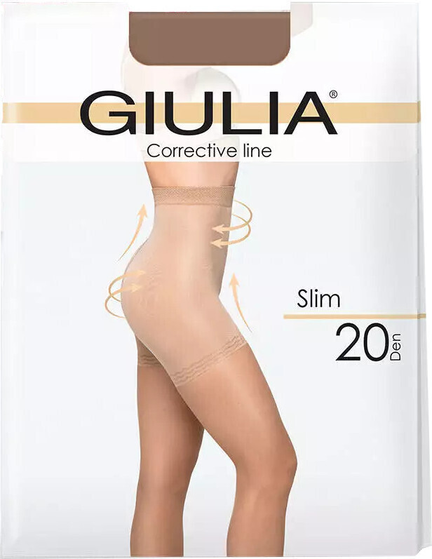 Колготки с моделирующим эффектом Giulia 326 Slim 20 Den 3p капучино фото 1