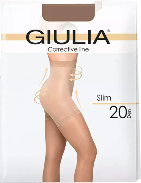 Колготки с моделирующим эффектом Giulia 326 Slim 20 Den 3p капучино фото 