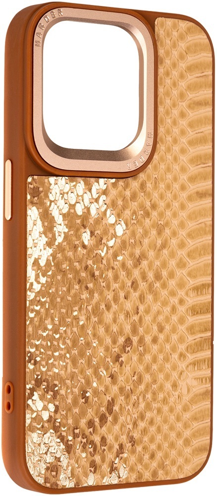 Чехол Harder Snake Pattern для Apple iPhone 15 Pro Beige (ARM76794) фото 1