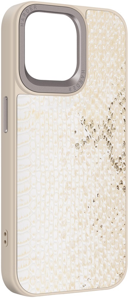 Чехол Harder Snake Pattern для Apple iPhone 14 Pro Max White Cream (ARM76813) фото 1