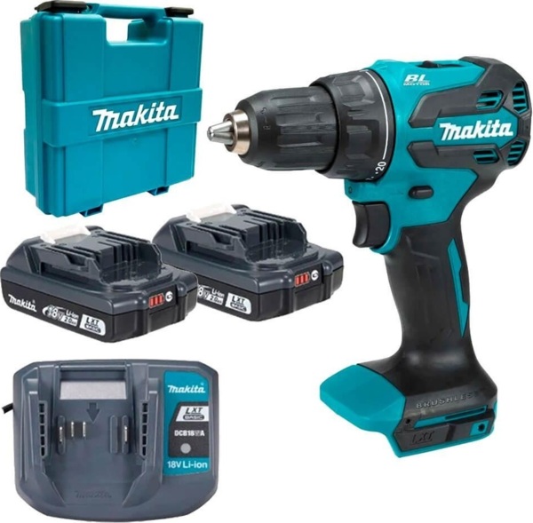 Шуруповерт-дрель аккумуляторная Makita DDF490WV 18В 2х2А·час (DDF490WV)