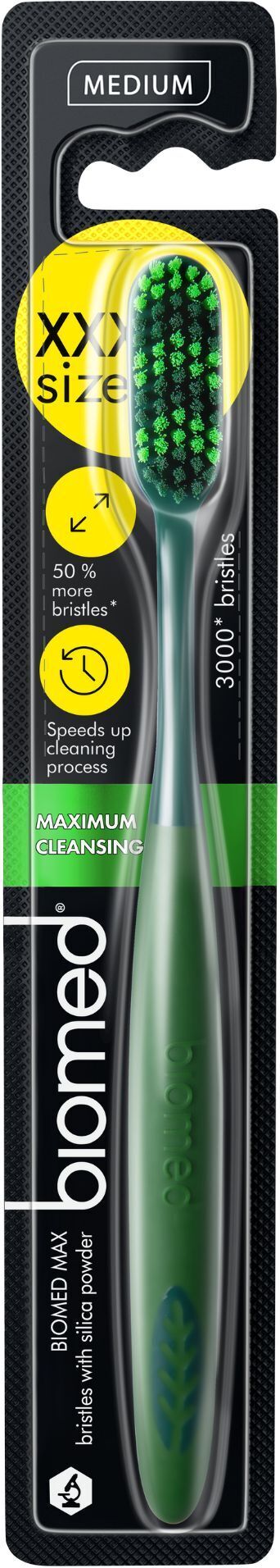Зубна щітка Biomed Max Medium Середня зеленафото1