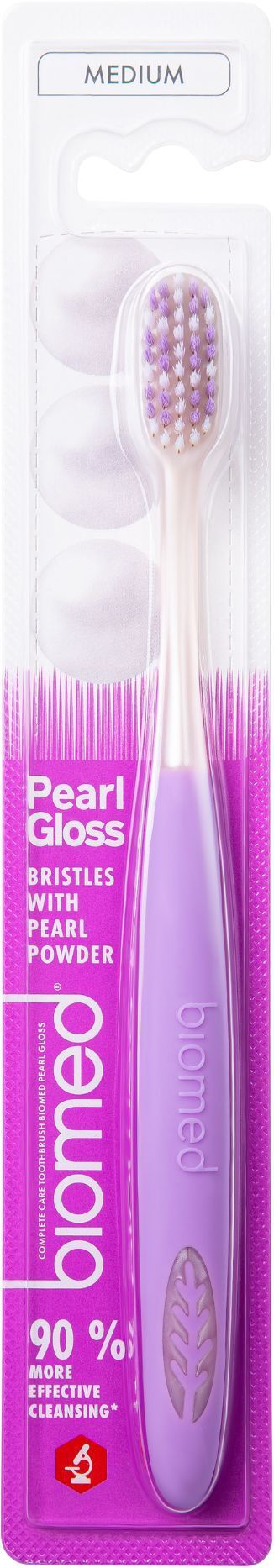 Зубная щетка Biomed Pearl Gloss Medium Средняя лавандовая фото 1