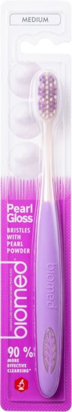 

Зубная щетка Biomed Pearl Gloss Medium Средняя лавандовая