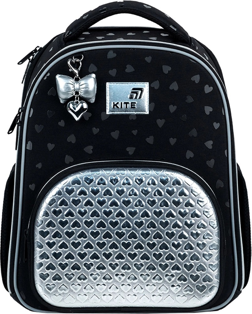 Рюкзак школьный каркасный Kite Education Black&Silver K26-556M-2 фото 1
