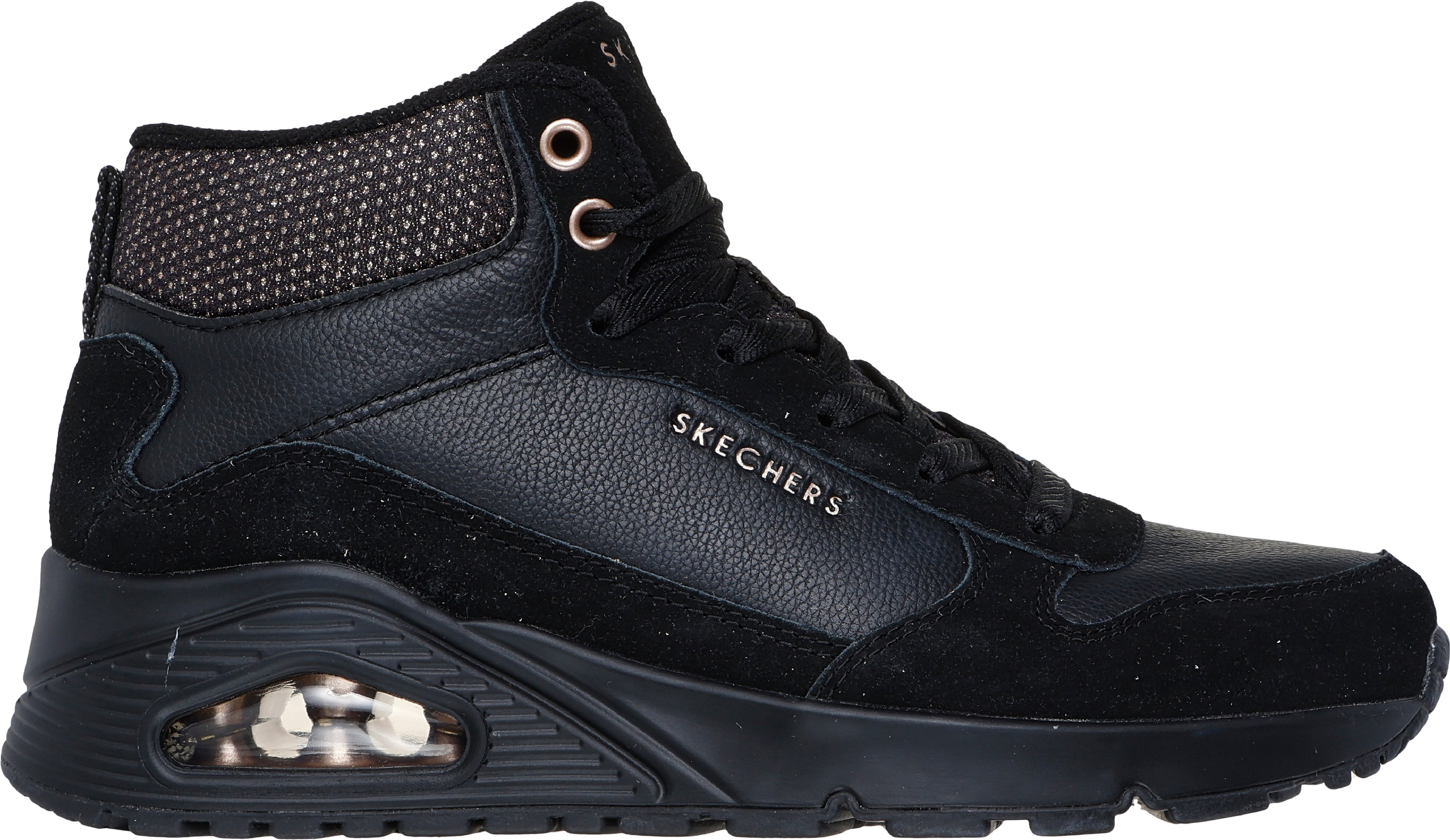 Ботинки женские Skechers UNO 177181 BBK 38 (8 US) черные фото 1