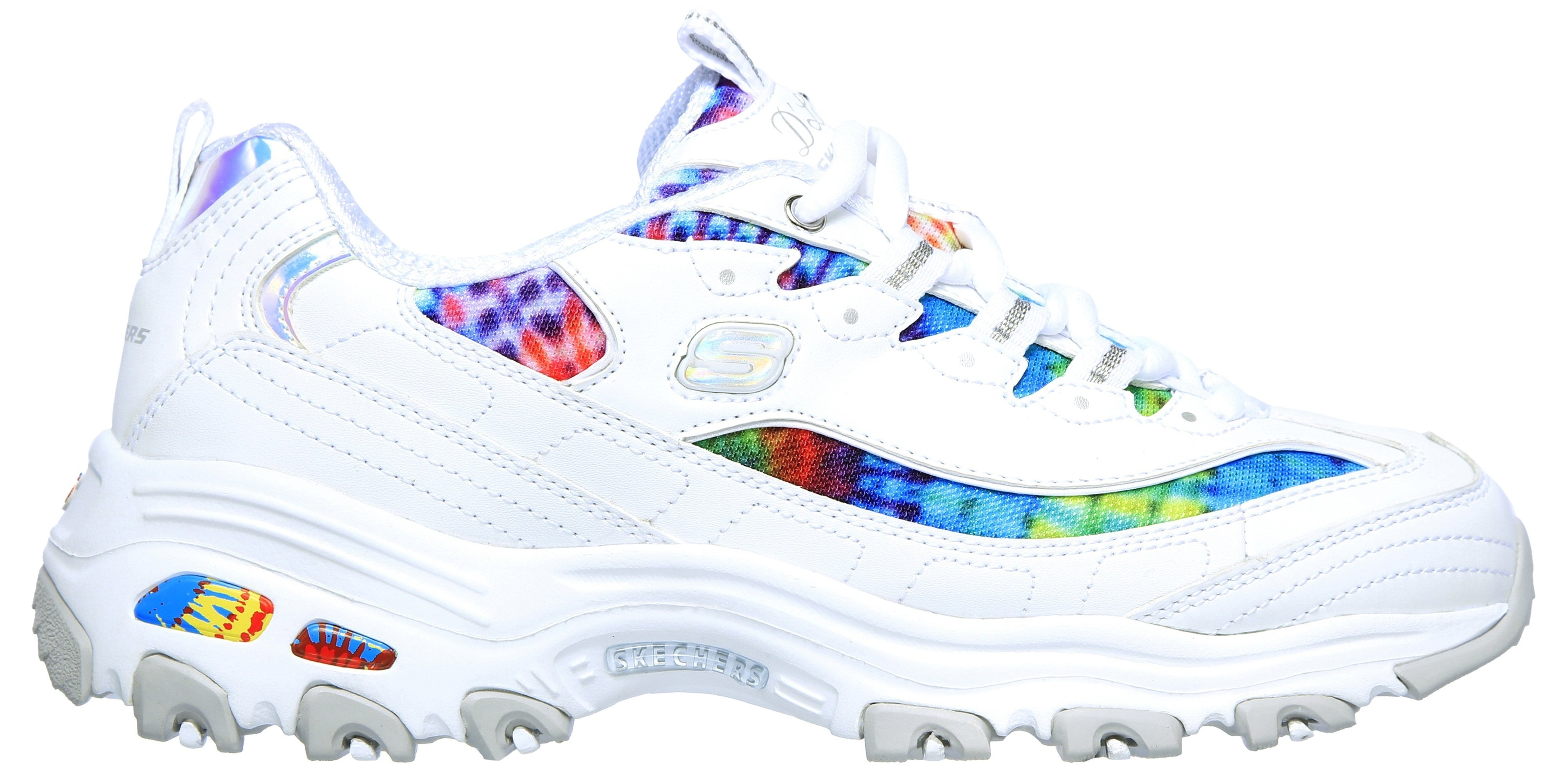 Кроссовки женские Skechers D'Lites - Summer Fiesta 149015W WMLT 38 (8 US) белые фото 1