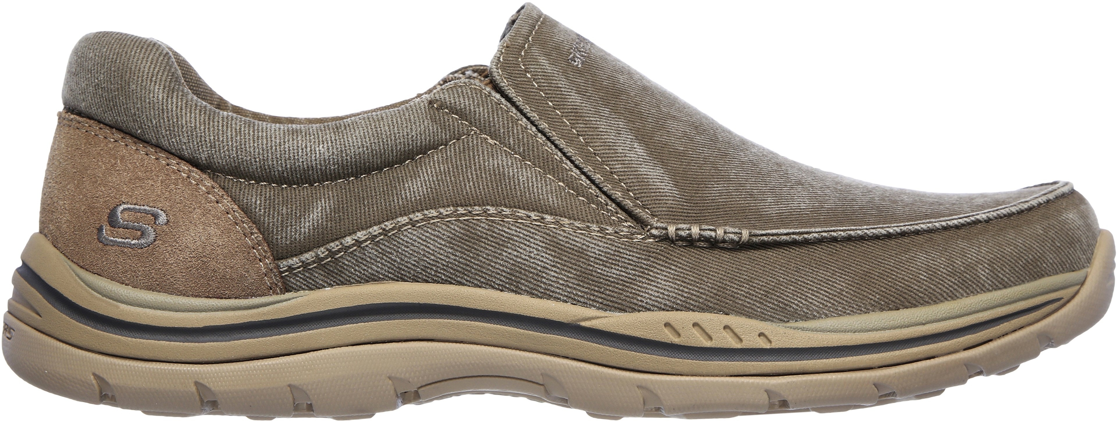 Мокасіни чоловічі Skechers Relaxed Fit: Expected - Avillo Wide Fit 64109EW KHK 43 (10 US) тауповіфото1