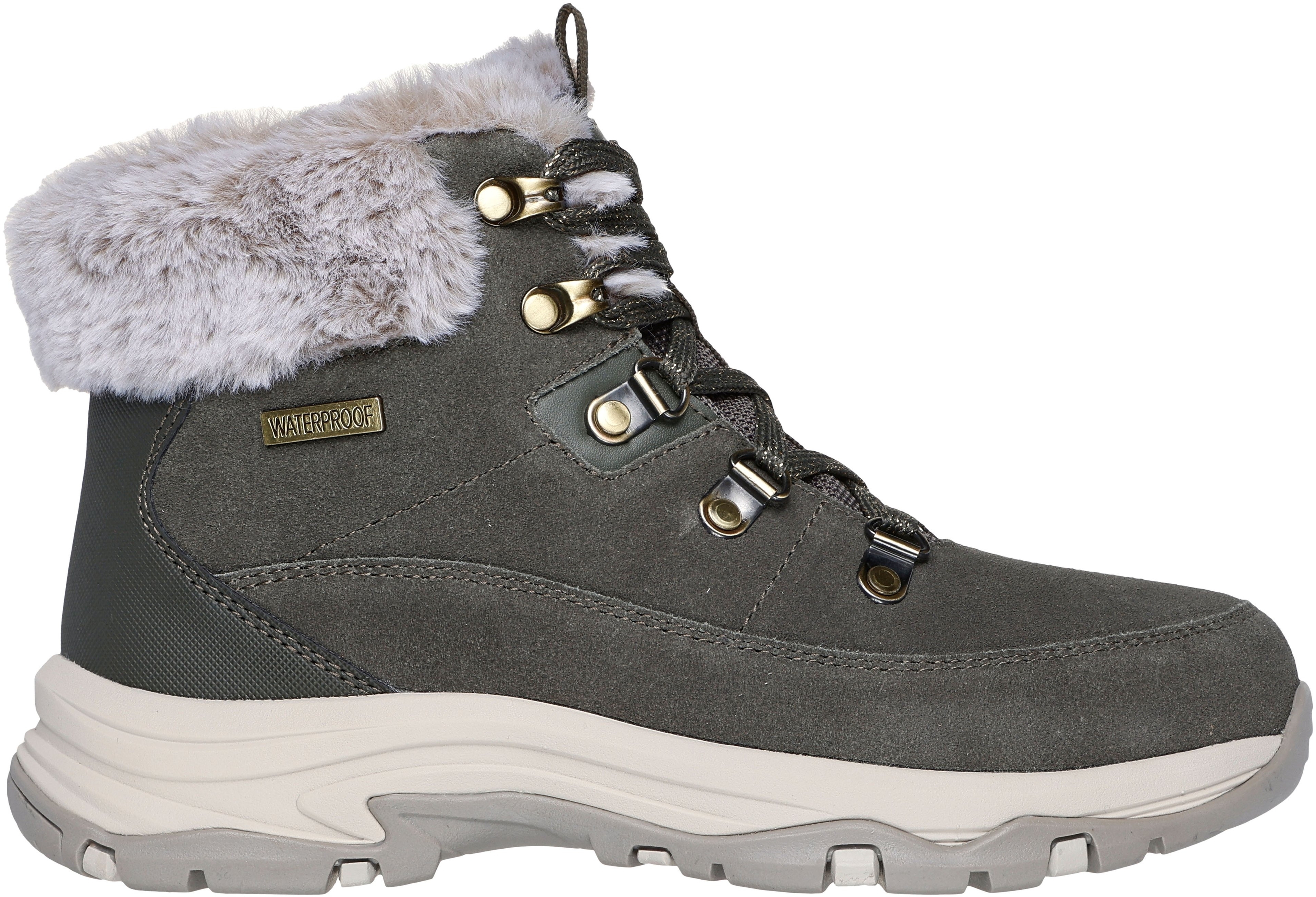 Ботинки женские Skechers Waterproof: Trego - Snow Worries 167882 OLV 36 (6 US) оливковые фото 1