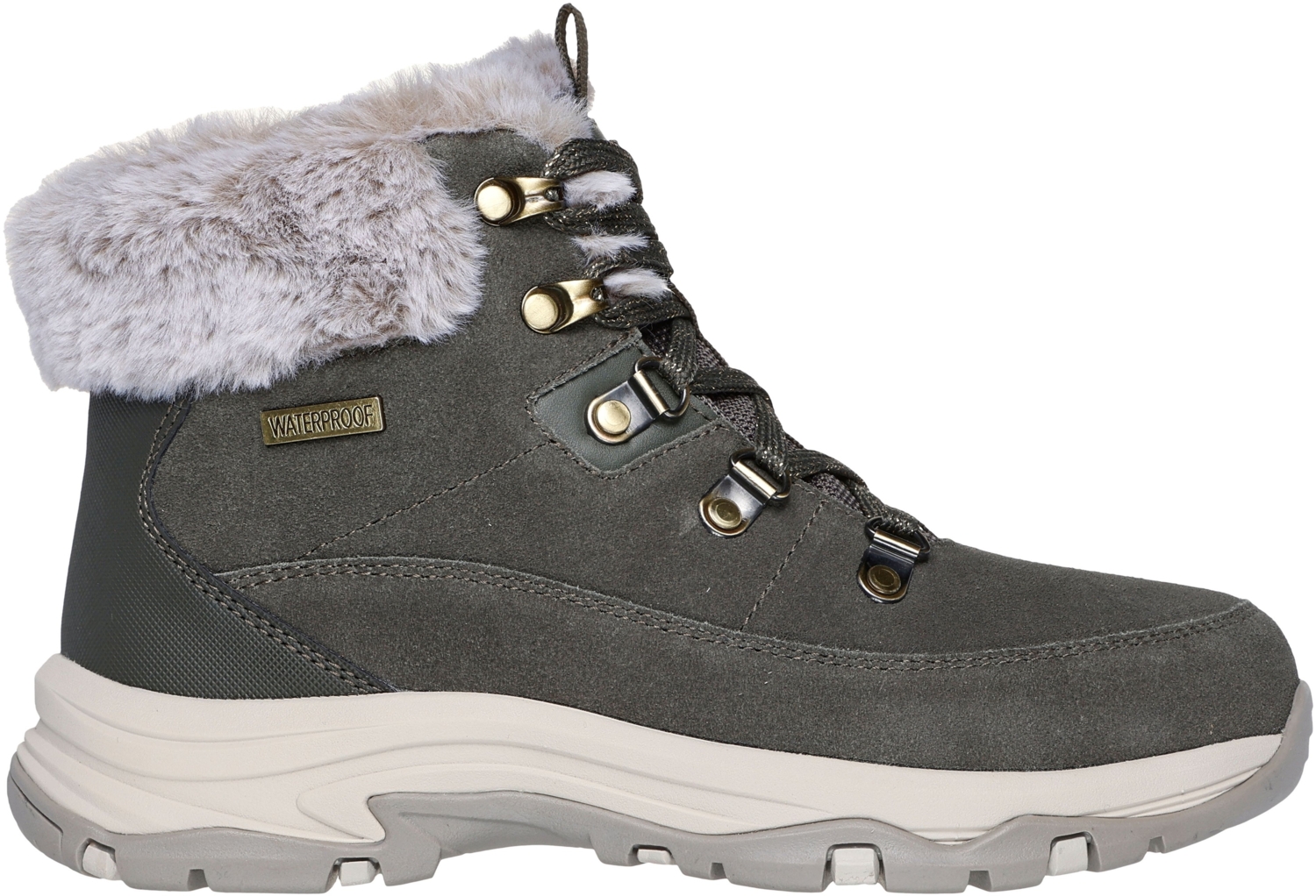 Ботинки жіночі Skechers Waterproof: Trego - Snow Worries 167882 OLV 38 (8 US) оливкові