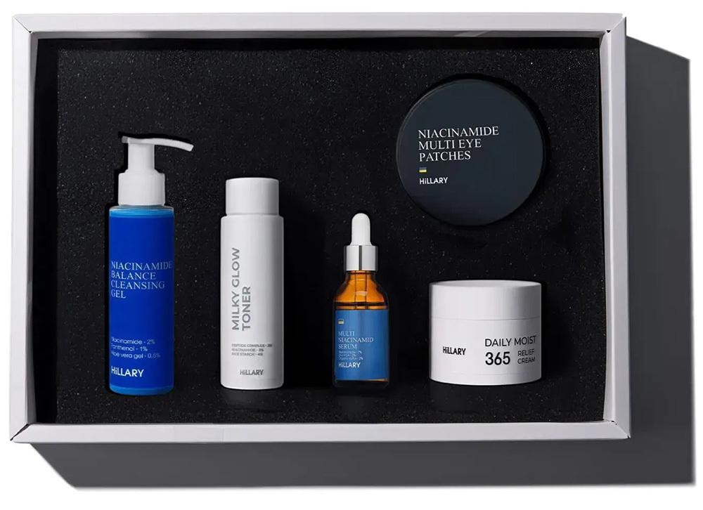 Комплексний б'юті-сет Hillary Perfect Niacinamide Sebo Balance для жирної та комбінованої шкірифото1