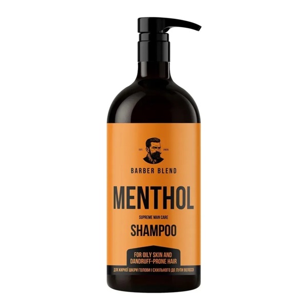 

Шампунь Barber Blend Menthol для жирной кожи головы и склонных к перхоти волос 1 л