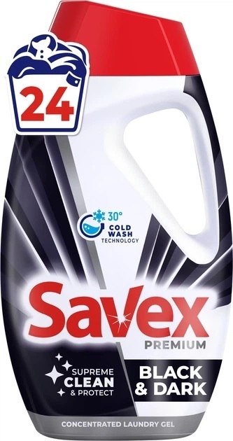 Гель для прання Savex Premium Black&Dark 960 млфото1