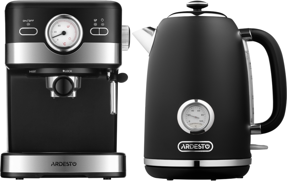 Комплект Кофеварка ARDESTO YCM-E16B + Электрочайник ARDESTO EKL-F410BM фото 1