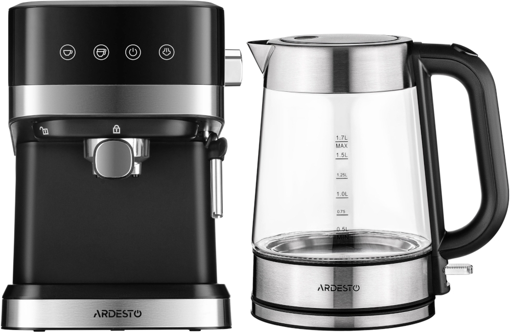 Комплект Кофеварка ARDESTO YCM-E1700 + Электрочайник ARDESTO EKL-F200 фото 1