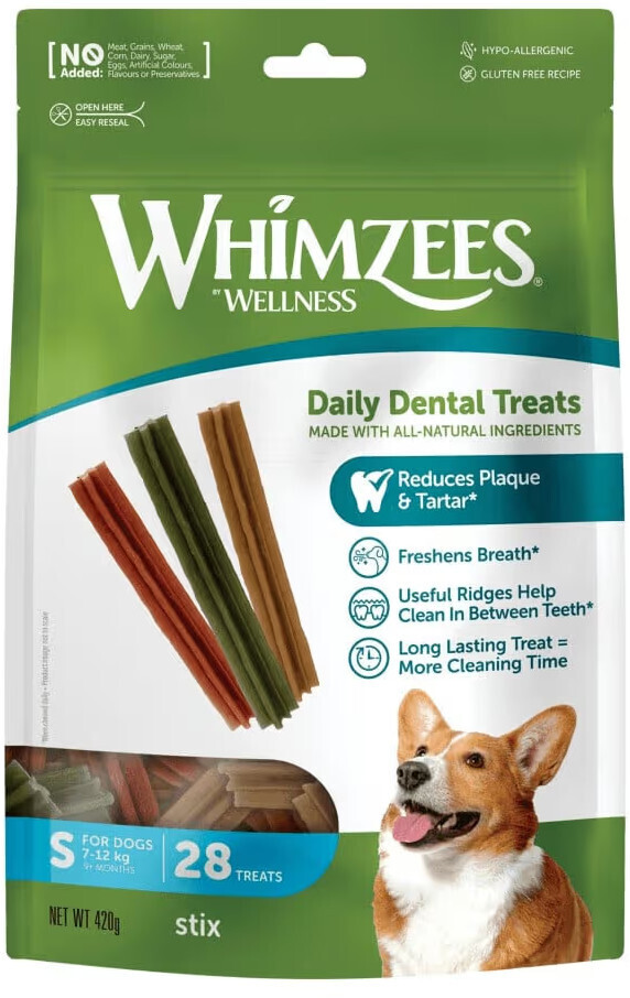 Лакомство для собак Whimzees Stix в форме палочек S 28 шт фото 1