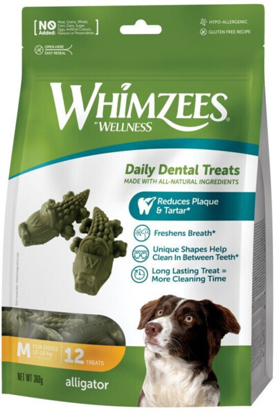 

Лакомство для собак Whimzees Alligator в форме Аллигатора M 12 шт