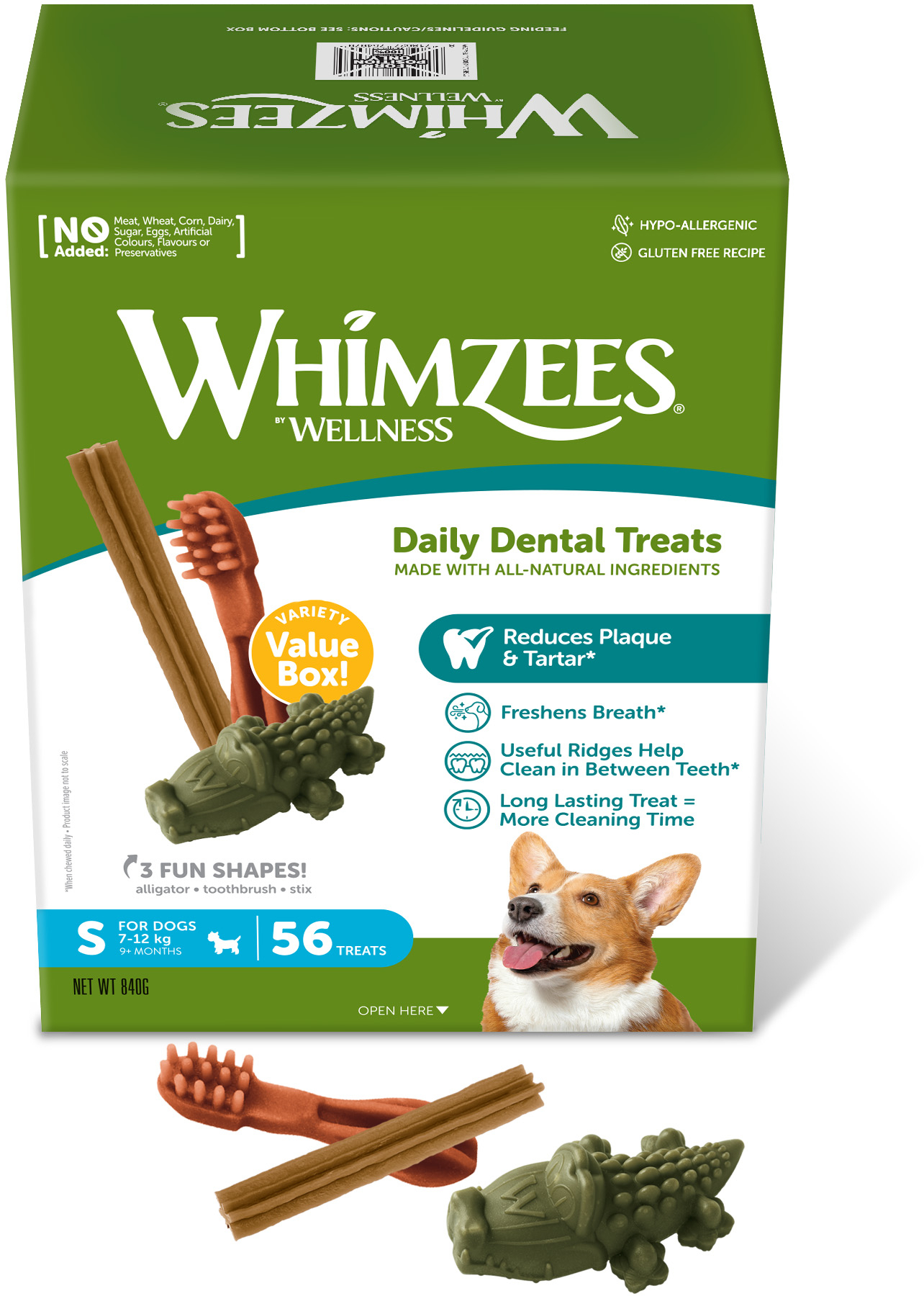 Лакомство Whimzees Variety Value Box Набор для собак S 56 шт фото 1